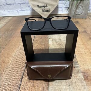 Ralph Lauren Polo PH2155 5284 Matte Black Rectangle Men's 54 mm Eyeglasses/case